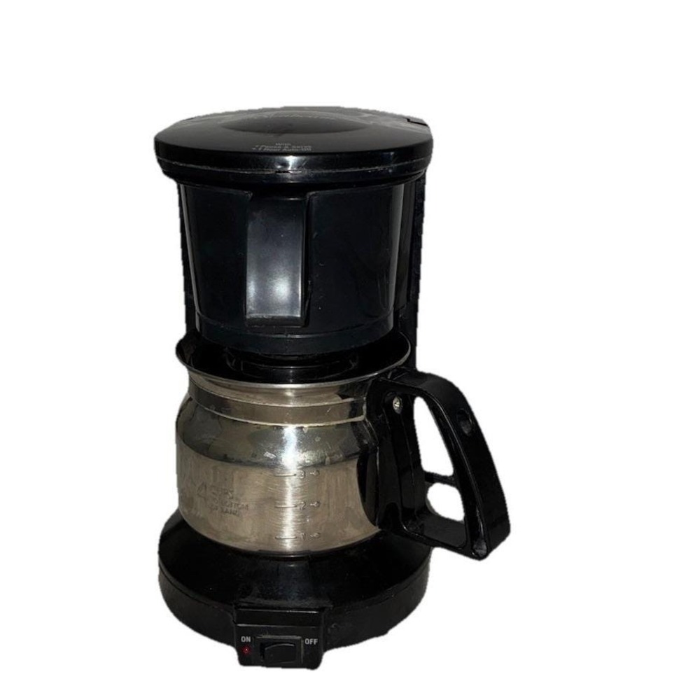 Sunbeam Coffee Maker Stainless Steel Carafe 4-cup Mini‎ Black 3278 Vintage